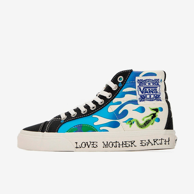 VANS范斯正品时尚刺绣徽标男女高帮轻便舒适休闲运动板鞋VN0A3JFI