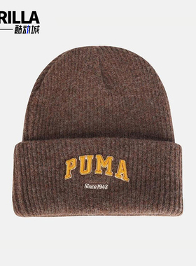 Puma/彪马正品2025年夏季男女运动保暖经典户外针织帽027233-02