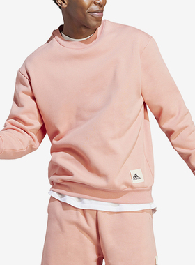 Adidas/阿迪达斯正品新款男士运动休闲加绒圆领卫衣IM0490