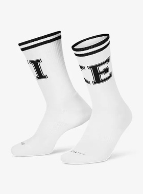 Nike/耐克正品EVERYDAY CREW SOCKS运动袜舒适两双装 DQ7698-902