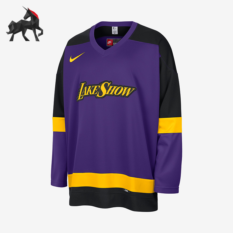 耐克男士拼接宽松户外运动球衣