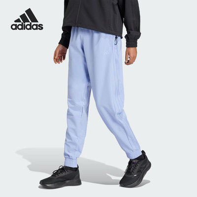 阿迪达斯女士透气训练长裤