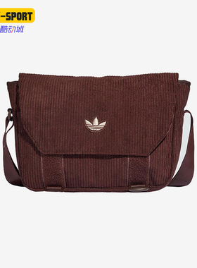 Adidas/阿迪达斯正品三叶草男女款灯芯绒经典斜挎包单肩包IQ3519