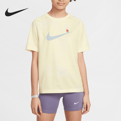 Nike/耐克正品Multi Dri-FIT大童针织运动透气T恤IF0606-744