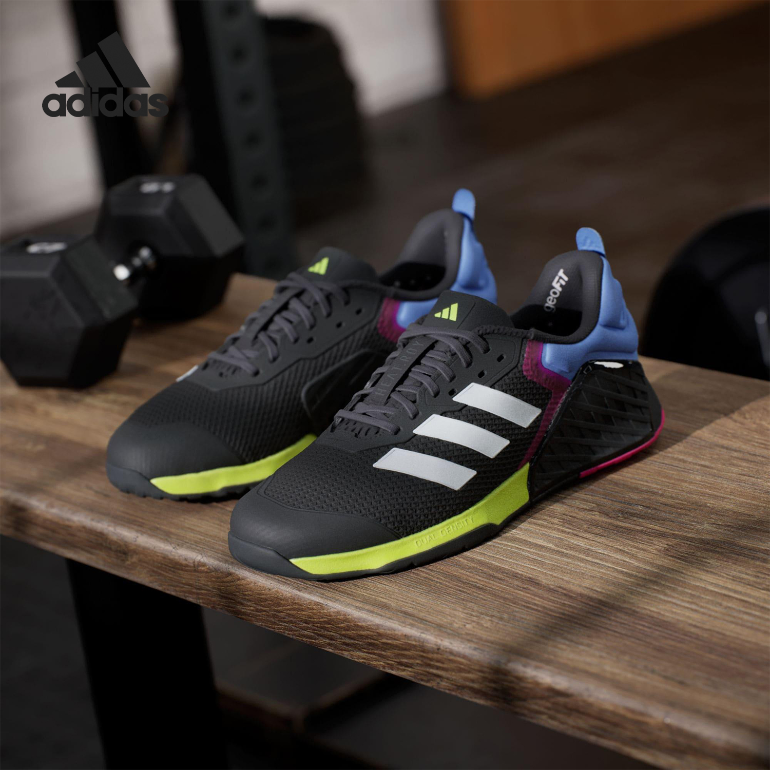 Adidas/阿迪达斯正品DROPSET 3男士耐磨运动缓震力量训练鞋JR1667