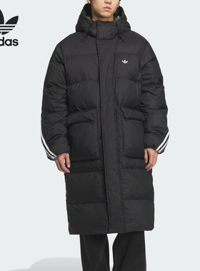 Adidas/阿迪达斯正品三叶草男女保暖长款运动羽绒服KC2564