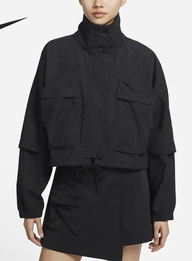 Nike/耐克官方正品夏季女子可拆卸袖两穿翻领运动外套DV8488-032