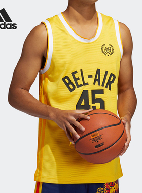 Adidas/阿迪达斯正品夏季男士圆领篮球运动T恤透气无袖背心HB4256