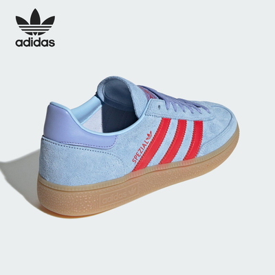 Adidas/阿迪达斯正品三叶草女士休闲系带复古日常轻盈板鞋JR3639
