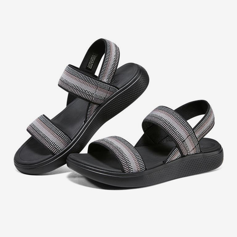 Skechers/斯凯奇正品夏轻便魔术贴女子运动凉鞋一字带沙滩鞋