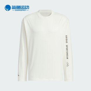 男士 Adidas 阿迪达斯正品 运动透气新款 T恤JM7462 圆领印花休闲长袖