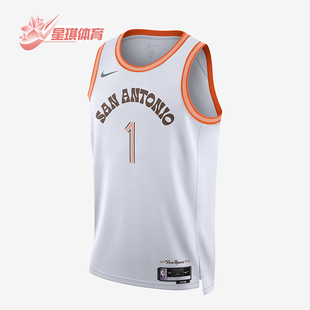 Nike 102 耐克圣安东尼奥马刺队男速干舒适圆领球衣T恤DX8519