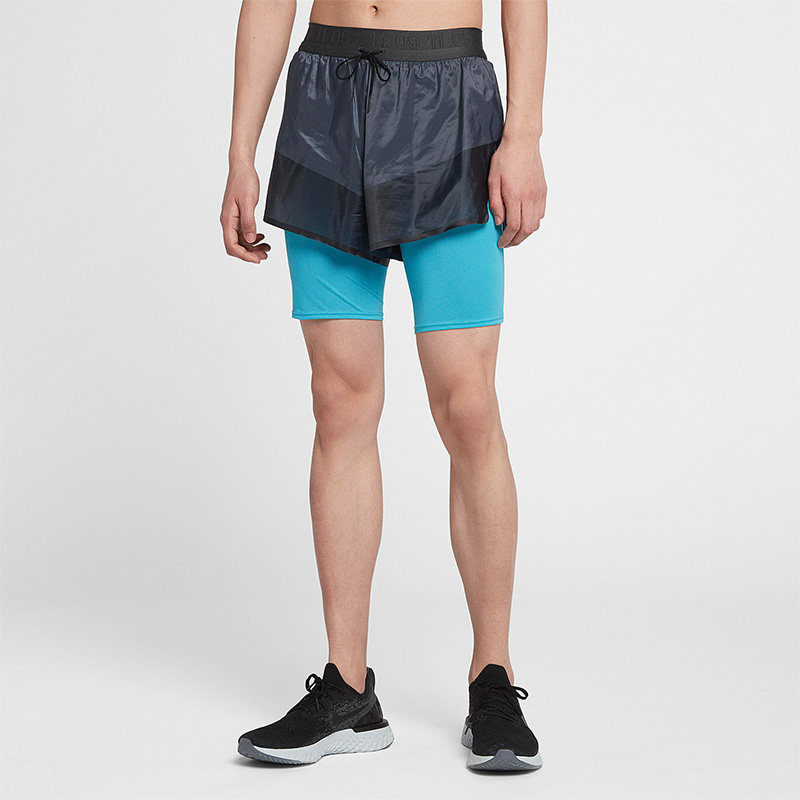 Nike/耐克正品运动休闲 男子健身跑步训练假两件短裤 AQ6444-060