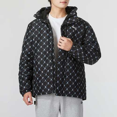 Puma/彪马正品连帽羽绒服新款男女黑色休闲经典羽绒服685319-51