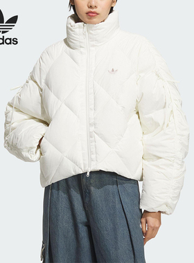 Adidas/阿迪达斯正品三叶草女士运动立领时尚保暖羽绒服KC2611