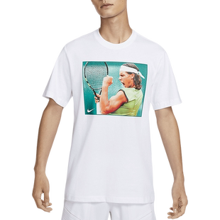 Nike/耐克官方正品Rafa纳达尔男士透气网球运动短袖T恤HJ3849-100