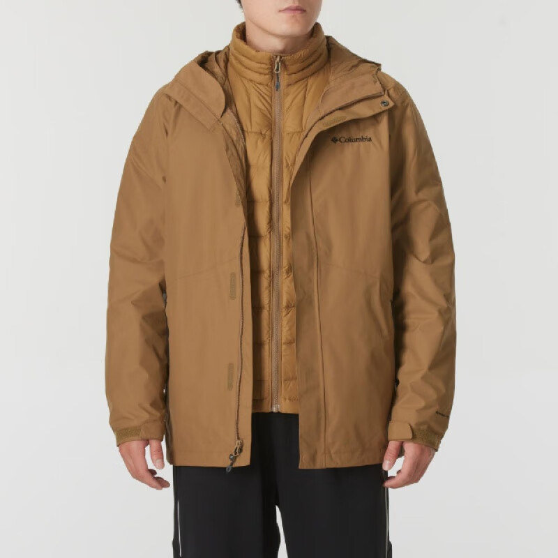 Columbia/哥伦比亚正品羽绒男士经典三合一冲锋衣XE5418257