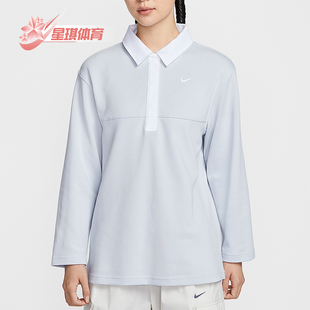 T恤IF0358 Nike 翻领套头长袖 Sportswear女士运动经典 043 耐克正品