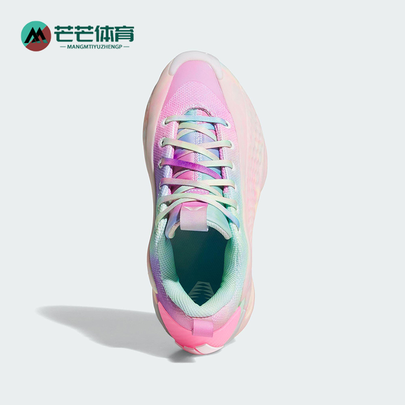 Adidas/阿迪达斯正品2025 GS女子大童经典时尚透气篮球鞋JR3916