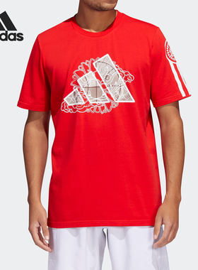 Adidas/阿迪达斯男子运动短袖