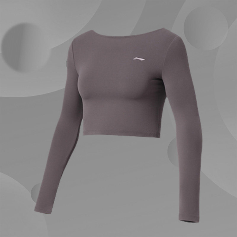 李宁健身衣女士新款健身系列冬季瑜伽弹力紧身运动服AUDR108
