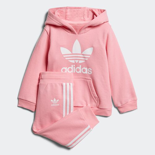 Adidas/阿迪达斯正品 秋冬新款三叶草婴童休闲运动套装 D96069