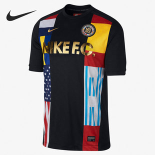 耐克官方正品 886873 上衣 011 TOP运动男子圆领足球短袖 Nike