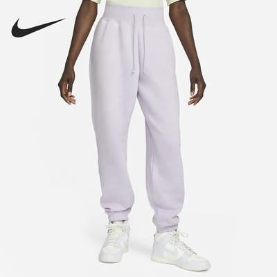 Nike/耐克官方正品女子舒适系带针织运动休闲束脚长裤 DQ5888-530