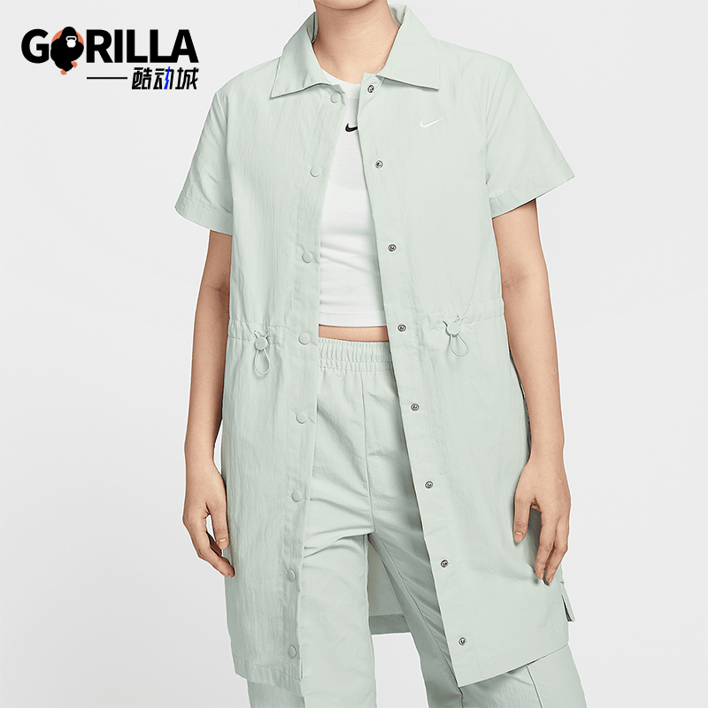 Nike/耐克正品2025女士拒水防晒短袖经典两穿连衣裙HJ1145-034