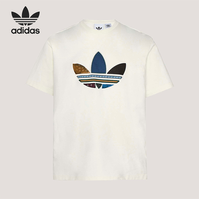 Adidas/阿迪达斯正品三叶草男士运动松弛感宽松轻盈短袖T恤KW5670