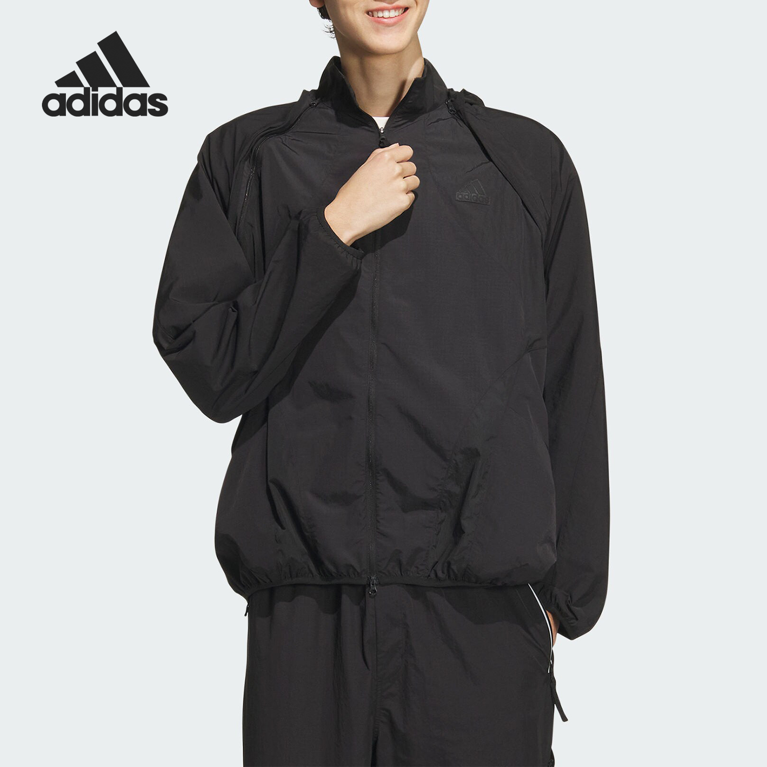 阿迪达斯男士运动休闲夹克外套