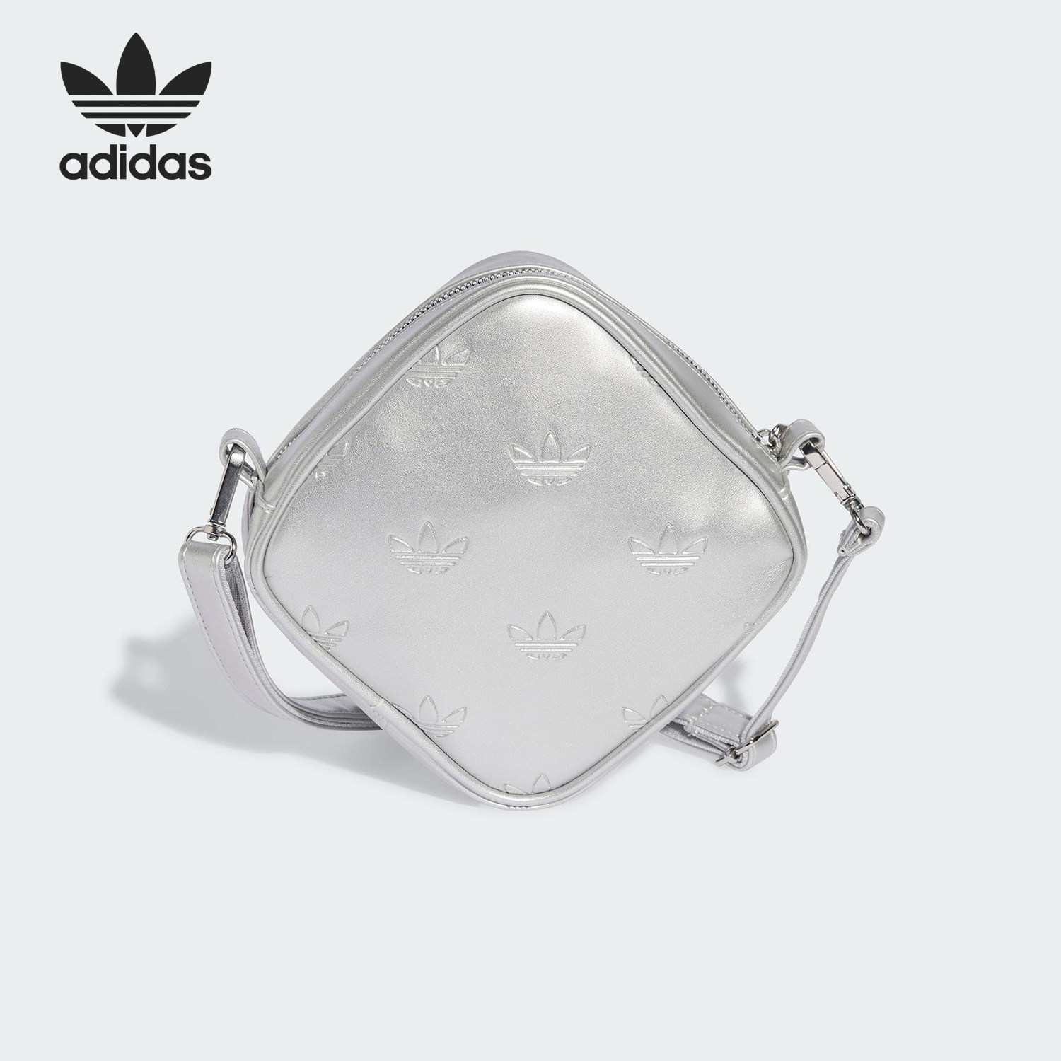 Adidas/阿迪达斯正品三叶草男女时尚钻石形单肩斜挎包JW0051