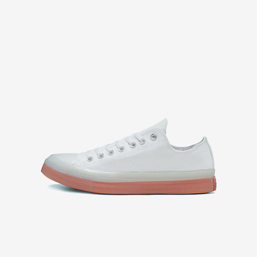 Converse匡威 CX透明果冻底男女高帮休闲帆布鞋板鞋白橙 168569C