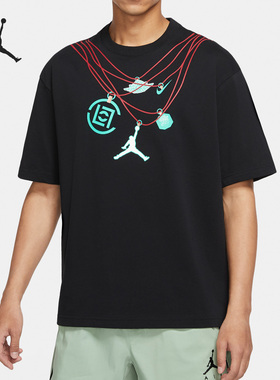 Nike/耐克官方正品Air Jordan男子印花休闲运动短袖T恤DJ9741-010