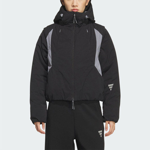 Adidas/阿迪达斯正品FUTURE STYLE女士休闲可拆卸保暖棉服KS0072