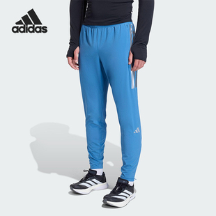 Adidas/阿迪达斯正品2025男士系带拉链开叉跑步修身运动裤KB1506