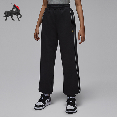 Nike/耐克正品JORDAN大童休闲运动束脚刺绣针织长裤IR8008-010