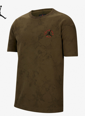 Nike/耐克官方正品运动男士简约印花透气绒面短袖T恤CN3433-222