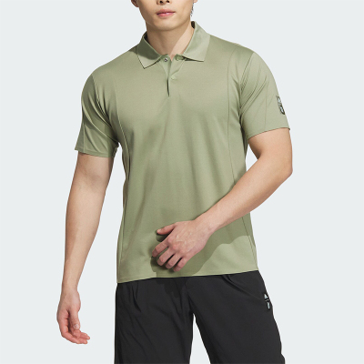 阿迪达斯男士透气短袖POLO衫