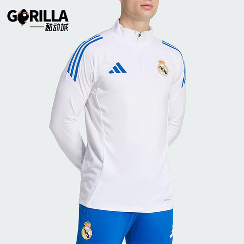 Adidas/阿迪达斯正品春秋男士休闲足球半拉链运动套头卫衣JP4027