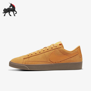 Nike/耐克正品Blazer新款女棕色软底简约经典复古板鞋AV9373-800