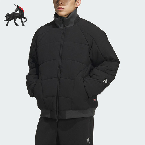 Adidas/阿迪达斯正品2025秋季款男士日常保暖运动宽松棉服KC2570