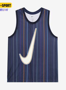 Nike/耐克正品夏季男士圆领篮球运动经典透气无袖T恤DX0436-410