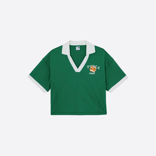 T恤622971 Puma 女士休闲针织透气翻领短袖 彪马官方正品 新款