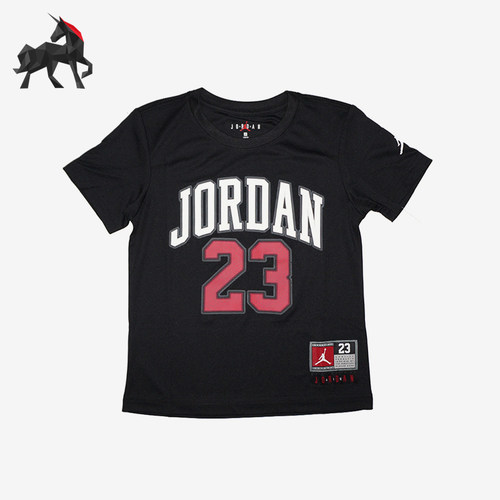 Nike/耐克正品Jordan小童圆领肤简约印花短袖T恤HM9254-010