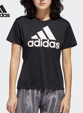 Adidas/阿迪达斯正品 BADGE OF SPORT LOGO 女子运动T恤  FT3078