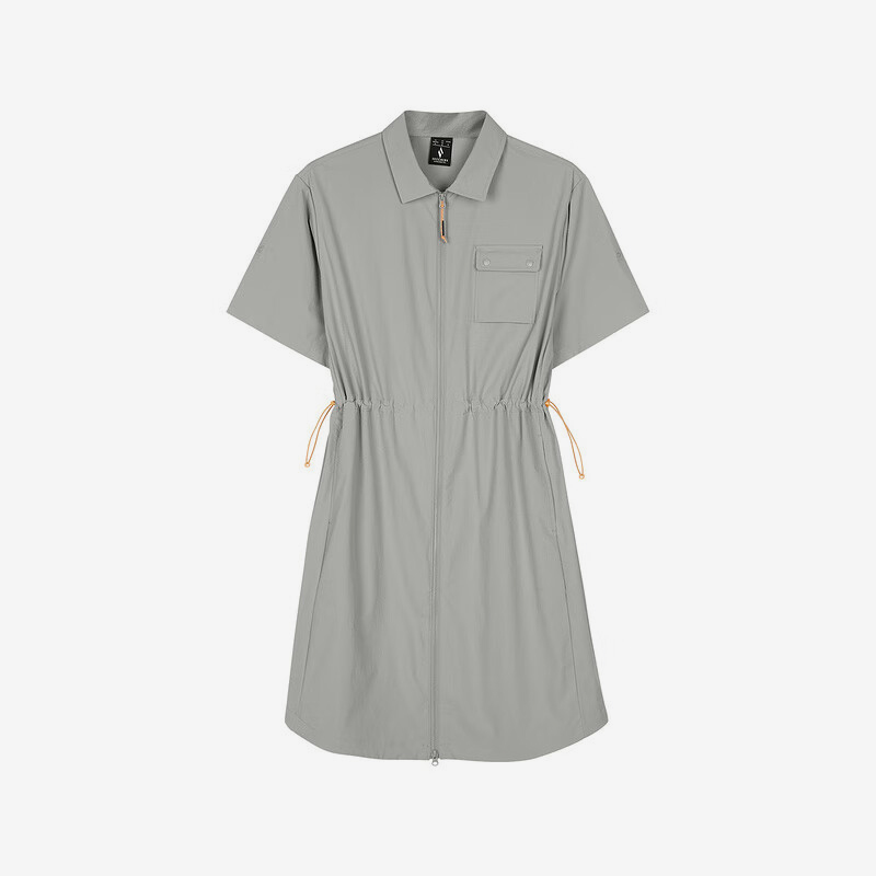 Skechers/斯凯奇正品2024新款女士时尚梭织潮流休闲连衣裙