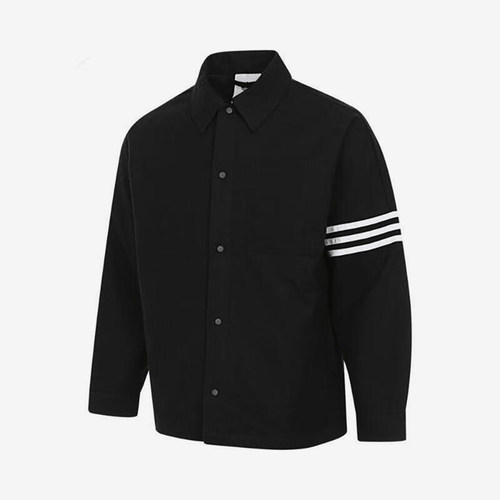 Adidas/阿迪达斯正品三叶草男士休闲翻领三条纹外套JC9906