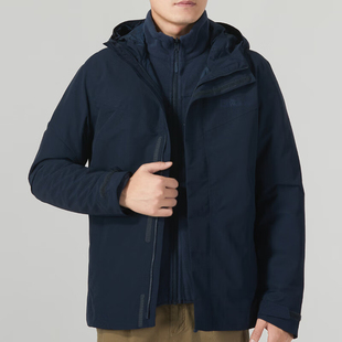 Jack wolfskin/狼爪正品保暖男士三合一冲锋衣5032771-1010