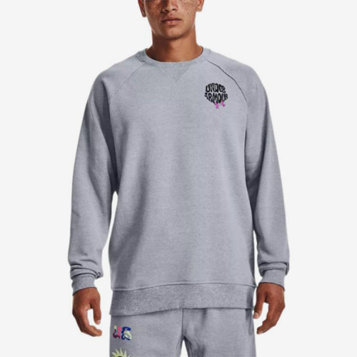 UA/安德玛正品Elevated Terry Crew男士干爽舒适卫衣1373837-035